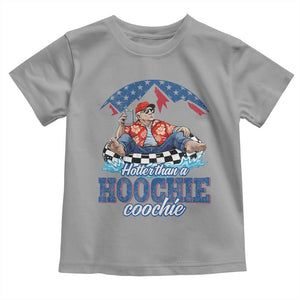 Trump Hotter Than A Hoochie Coochie Toddler T Shirt TS10 Sport Gray Print Your Wear