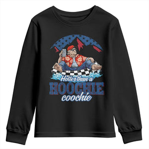 Trump Hotter Than A Hoochie Coochie Youth Sweatshirt TS10 Black Print Your Wear