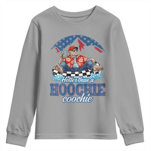 Trump Hotter Than A Hoochie Coochie Youth Sweatshirt TS10 Sport Gray Print Your Wear