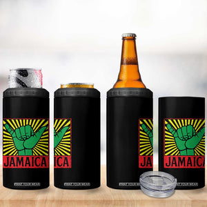 Jamaica Rasta Shaka Sign 4 in 1 Can Cooler Tumbler Retro Reggae Vibes TS10 Print Your Wear