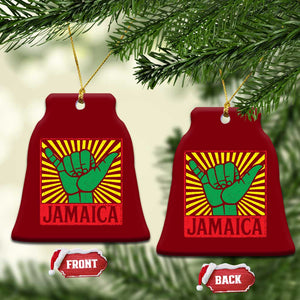 Jamaica Rasta Shaka Sign Ceramic Ornament Retro Reggae Vibes TS10 Print Your Wear