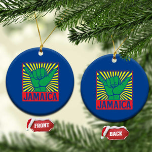Jamaica Rasta Shaka Sign Ceramic Ornament Retro Reggae Vibes TS10 1pc Blue Print Your Wear