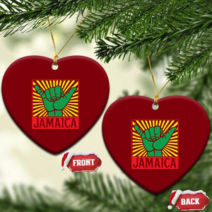 Jamaica Rasta Shaka Sign Ceramic Ornament Retro Reggae Vibes TS10 Print Your Wear