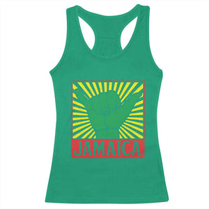 Jamaica Rasta Shaka Sign Racerback Tank Top Retro Reggae Vibes TS10 Irish Green Print Your Wear