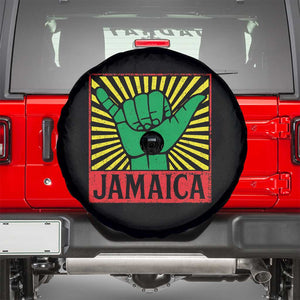 Jamaica Rasta Shaka Sign Spare Tire Cover Retro Reggae Vibes TS10 Black Print Your Wear