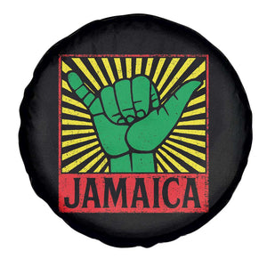 Jamaica Rasta Shaka Sign Spare Tire Cover Retro Reggae Vibes TS10 Print Your Wear