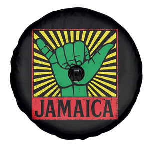 Jamaica Rasta Shaka Sign Spare Tire Cover Retro Reggae Vibes TS10 Print Your Wear