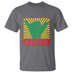 Jamaica Rasta Shaka Sign T Shirt Retro Reggae Vibes TS10 Charcoal Print Your Wear