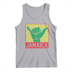 Jamaica Rasta Shaka Sign Tank Top Retro Reggae Vibes TS10 Athletic Heather Print Your Wear