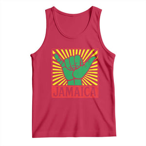 Jamaica Rasta Shaka Sign Tank Top Retro Reggae Vibes TS10 Red Print Your Wear
