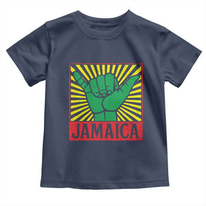 Jamaica Rasta Shaka Sign Toddler T Shirt Retro Reggae Vibes TS10 Navy Print Your Wear