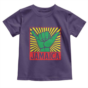 Jamaica Rasta Shaka Sign Toddler T Shirt Retro Reggae Vibes TS10 Purple Print Your Wear