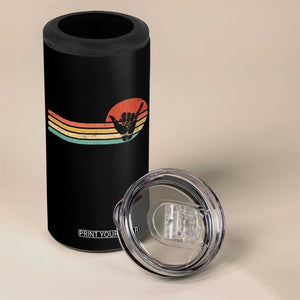 Shaka Hand 4 in 1 Can Cooler Tumbler Retro Vintage Shaka Sign Rasta Hawaii Hawaiian TS10 Print Your Wear
