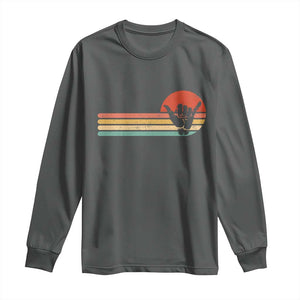Shaka Hand Long Sleeve Shirt Retro Vintage Shaka Sign Rasta Hawaii Hawaiian TS10 Dark Heather Print Your Wear