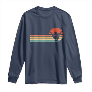 Shaka Hand Long Sleeve Shirt Retro Vintage Shaka Sign Rasta Hawaii Hawaiian TS10 Navy Print Your Wear