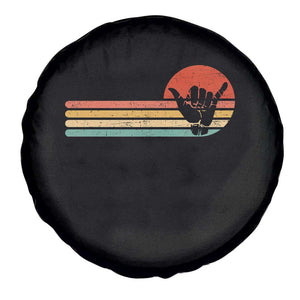 Shaka Hand Spare Tire Cover Retro Vintage Shaka Sign Rasta Hawaii Hawaiian TS10 Print Your Wear