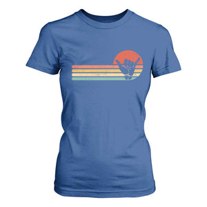 Shaka Hand T Shirt For Women Retro Vintage Shaka Sign Rasta Hawaii Hawaiian TS10 Royal Blue Print Your Wear