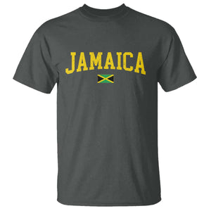 Vintage Jamaica T Shirt Retro Jamaican Flag National Pride Vacation TS10 Dark Heather Print Your Wear