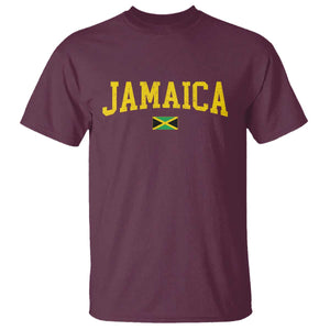Vintage Jamaica T Shirt Retro Jamaican Flag National Pride Vacation TS10 Maroon Print Your Wear