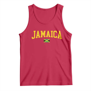 Vintage Jamaica Tank Top Retro Jamaican Flag National Pride Vacation TS10 Red Print Your Wear