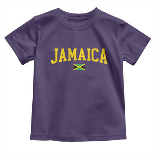 Vintage Jamaica Toddler T Shirt Retro Jamaican Flag National Pride Vacation TS10 Purple Print Your Wear
