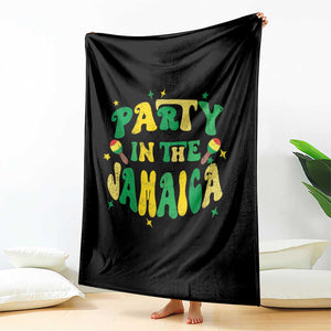 Party in The Jamaica Throw Blanket Funny Jamaican Independence Day TS10 Print Your Wear