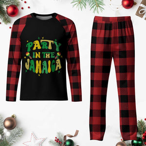 Party in The Jamaica Plaid Pajama Set Funny Jamaican Independence Day TS10 Buffalo Plaid Print Your Wear