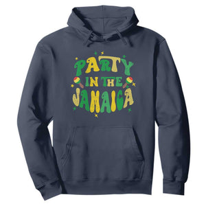 Party in The Jamaica Hoodie Funny Jamaican Independence Day TS10 Navy Print Your Wear
