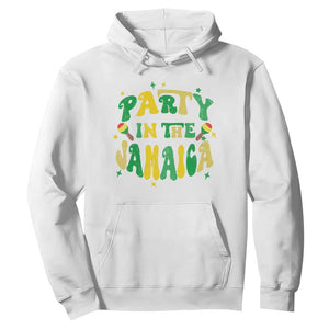 Party in The Jamaica Hoodie Funny Jamaican Independence Day TS10 White Print Your Wear
