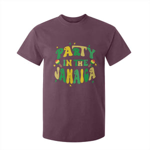 Party in The Jamaica T Shirt For Kid Funny Jamaican Independence Day TS10 Maroon Print Your Wear