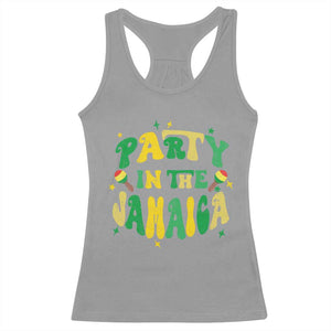 Party in The Jamaica Racerback Tank Top Funny Jamaican Independence Day TS10 Sport Gray Print Your Wear