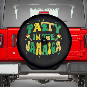 Party in The Jamaica Spare Tire Cover Funny Jamaican Independence Day TS10 Black Print Your Wear