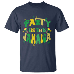 Party in The Jamaica T Shirt Funny Jamaican Independence Day TS10 Navy Print Your Wear