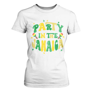 Party in The Jamaica T Shirt For Women Funny Jamaican Independence Day TS10 White Print Your Wear