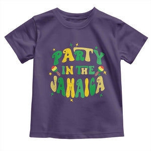 Party in The Jamaica Toddler T Shirt Funny Jamaican Independence Day TS10 Purple Print Your Wear