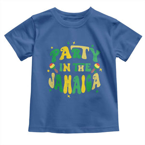Party in The Jamaica Toddler T Shirt Funny Jamaican Independence Day TS10 Royal Blue Print Your Wear