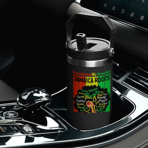 Proud Jamaican Afro Black Woman Flip Straw Tumbler Remembering My Ancestors Jamaica Pride TS10 Print Your Wear