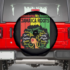 Proud Jamaican Afro Black Woman Spare Tire Cover Remembering My Ancestors Jamaica Pride TS10 Black Print Your Wear