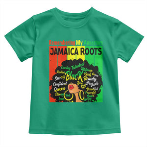 Proud Jamaican Afro Black Woman Toddler T Shirt Remembering My Ancestors Jamaica Pride TS10 Irish Green Print Your Wear