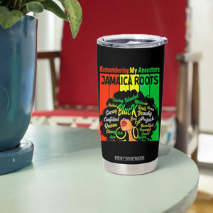 Proud Jamaican Afro Black Woman Tumbler Cup Remembering My Ancestors Jamaica Pride TS10 Print Your Wear
