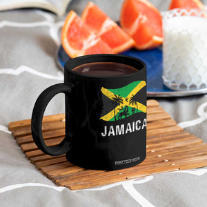 Jamaica Coffee Mug Retro Vintage Jamaican Pride Flag Lion Of Judah TS10 Print Your Wear