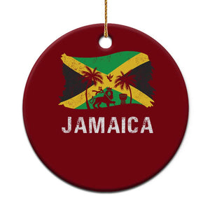 Jamaica Ceramic Ornament Retro Vintage Jamaican Pride Flag Lion Of Judah TS10 1pc Red Print Your Wear