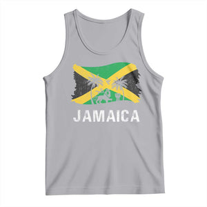 Jamaica Tank Top Retro Vintage Jamaican Pride Flag Lion Of Judah TS10 Athletic Heather Print Your Wear