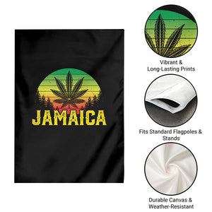 Jamaica Stoner Garden Flag Rasta Sunset Cannabis Marijuana Weed Lovers 420 TS10 Print Your Wear