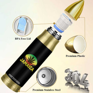 Jamaica Stoner Bullet Tumbler Rasta Sunset Cannabis Marijuana Weed Lovers 420 TS10 Print Your Wear