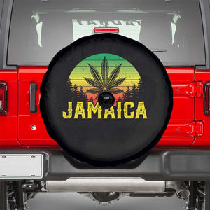 Jamaica Stoner Spare Tire Cover Rasta Sunset Cannabis Marijuana Weed Lovers 420 TS10 Black Print Your Wear