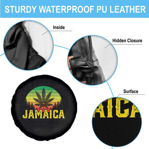 Jamaica Stoner Spare Tire Cover Rasta Sunset Cannabis Marijuana Weed Lovers 420 TS10 Print Your Wear