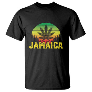 Jamaica Stoner T Shirt Rasta Sunset Cannabis Marijuana Weed Lovers 420 TS10 Black Print Your Wear