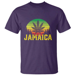 Jamaica Stoner T Shirt Rasta Sunset Cannabis Marijuana Weed Lovers 420 TS10 Purple Print Your Wear