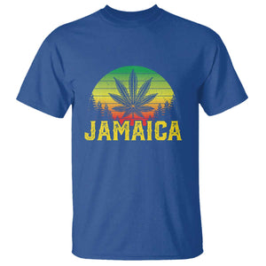 Jamaica Stoner T Shirt Rasta Sunset Cannabis Marijuana Weed Lovers 420 TS10 Royal Blue Print Your Wear